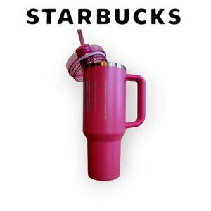 Starbucks x Stanley 40oz Pink Glitter Tumbler Limited Edition NWT Collector Icon